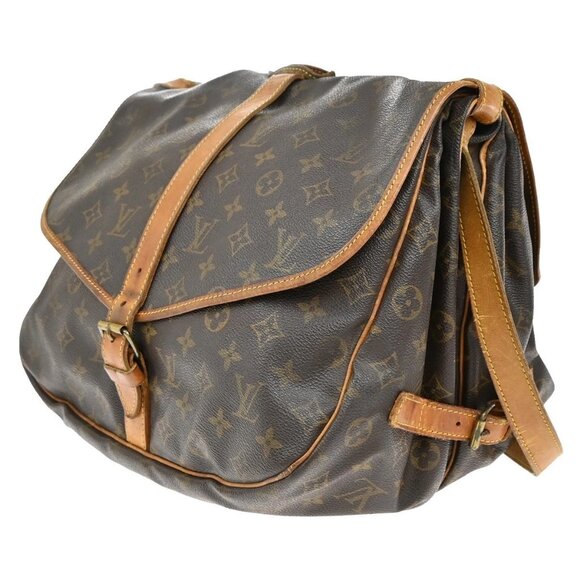 LOUIS VUITTON Saumur 35 Shoulder Bag Monogram Leather BN France M42254 39KB323 - Picture 2 of 16